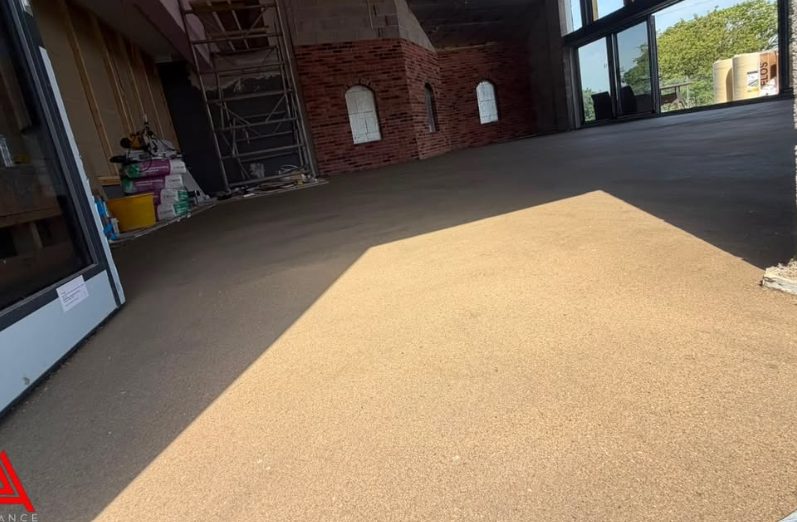 Sand and cement screed through a conversion project